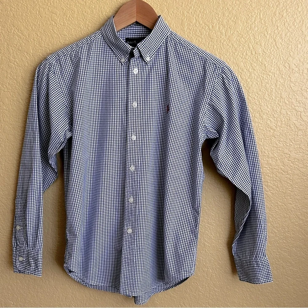 Ralph Lauren Gingham Long Sleeve Button Down Shirt